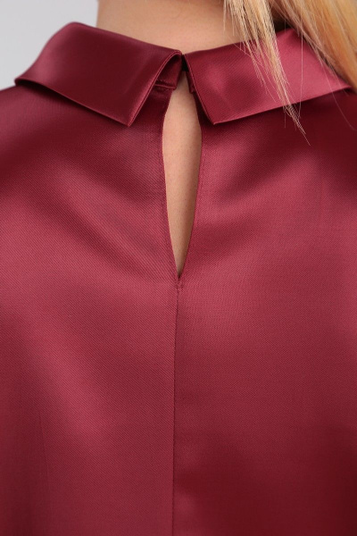 Блуза прямая из текстиля с отложным воротником-стойкой Angelina & Сo 883 - фото 8