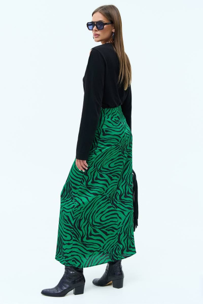 Юбка MilMil 1080-2 Мале/зеленый_принт_зебра - фото 8