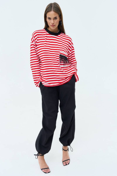 Джинсы с фиксаторами на резинке и защипами в коленях MilMil 1086-2-23 Родос/черный - фото 2