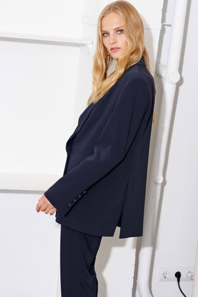 Брюки, жакет Lokka 1243 темно-синий - фото 3