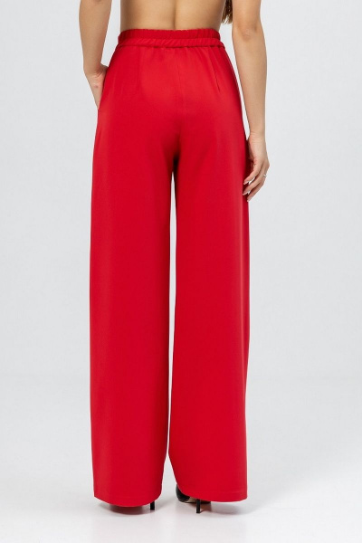 Красный костюм из текстиля с палаццо-брюками Atelero 1062 красный - фото 6