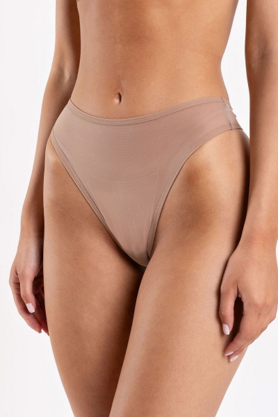 Трусы-стринги из мягкой сетки с высокой линией SERGE 4030/26 brown066 - фото 1