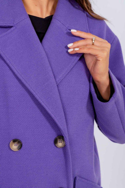 Пальто Mislana С855/1 фиолет - фото 3
