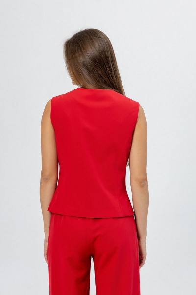 Красный жилет из текстиля Atelero 1083 красный - фото 2