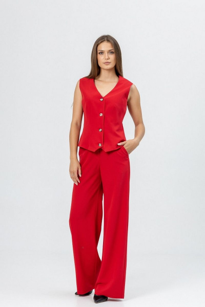 Красный жилет из текстиля Atelero 1083 красный - фото 3