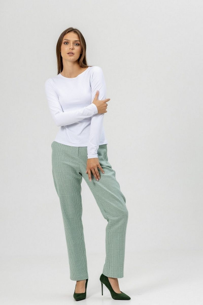 Демисезонный лонгслив из хлопкового трикотажа Atelero 1095 белый - фото 1