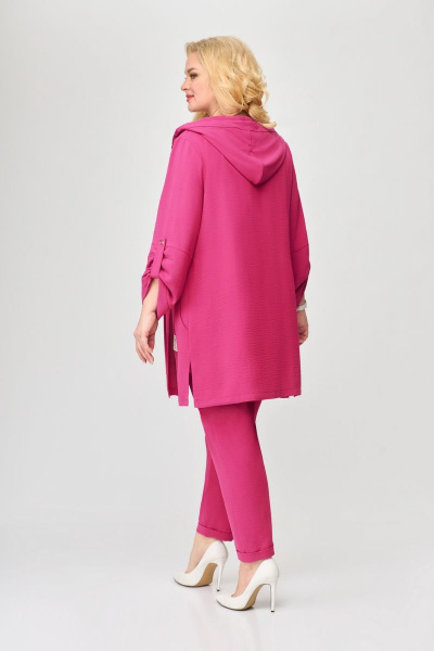 Трехпредметный женский костюм с капюшоном и карманами Svetlana-Style 1527 фуксия - фото 4