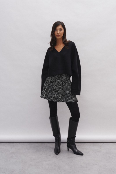 Юбка полуприлегающего силуэта в цветочный принт ANNETE A497 - фото 7