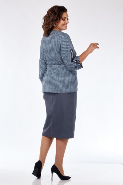 Жакет, юбка Matini 1.1721 серо-голубой - фото 8