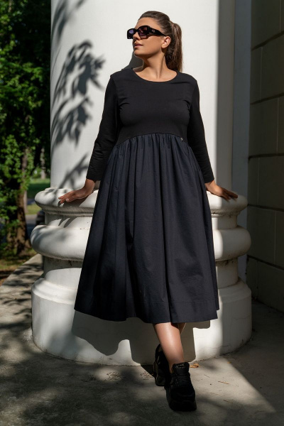 Платье Andina 820 черный - фото 17
