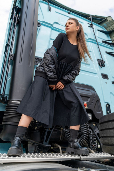 Платье Andina 820 черный - фото 14