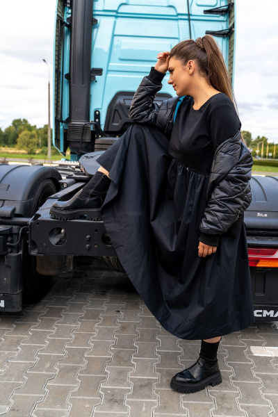 Платье Andina 820 черный - фото 12