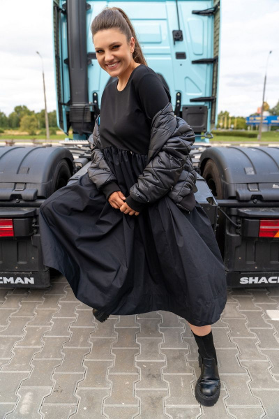 Платье Andina 820 черный - фото 11