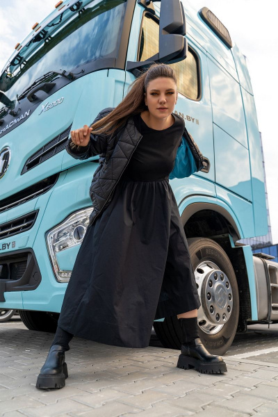 Платье Andina 820 черный - фото 9