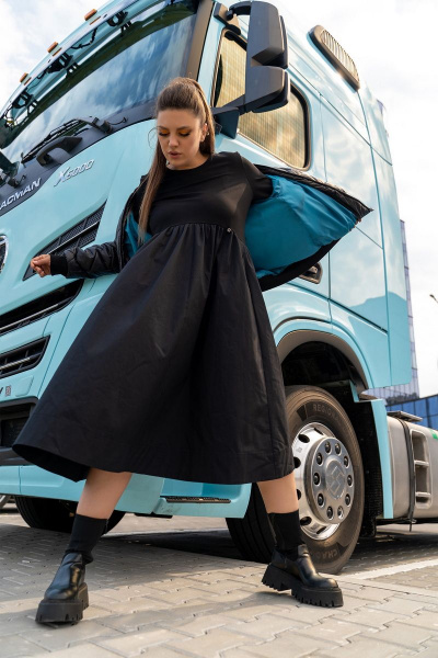 Платье Andina 820 черный - фото 8