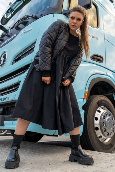 Платье Andina 820 черный - фото 4