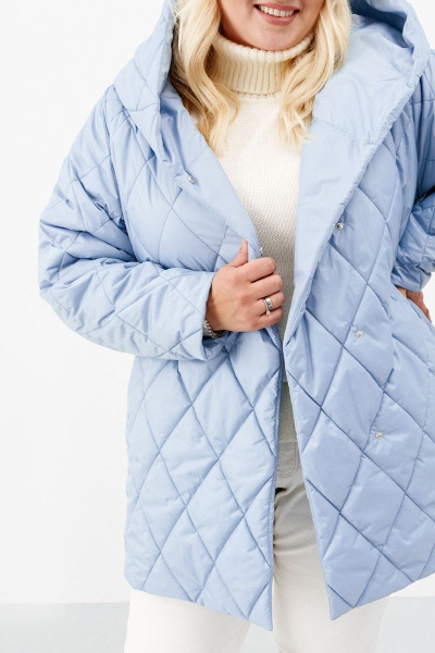 Пальто Ketty К-10670 голубой - фото 5