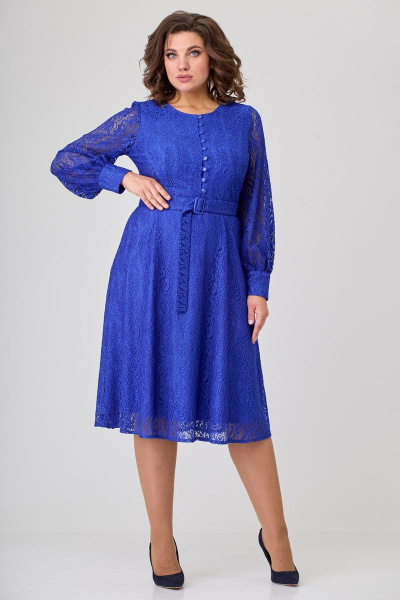 Платье Орхидея 1227 васильковый - фото 5