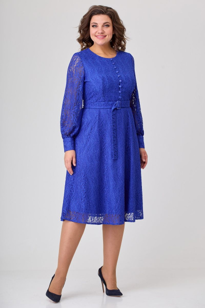 Платье Орхидея 1227 васильковый - фото 1