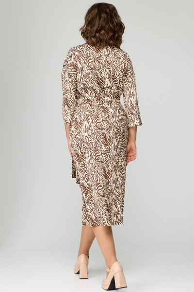 Платье Danaida 2185 молочно-кофейный - фото 4