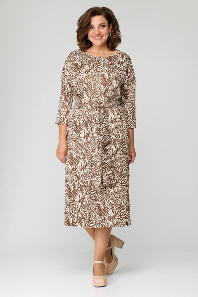 Платье Danaida 2185 молочно-кофейный - фото 2