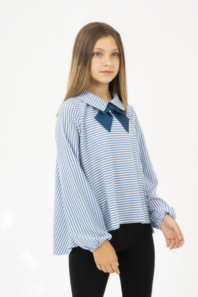 Блуза Tammi Т11-19 /1 синий_белый - фото 1