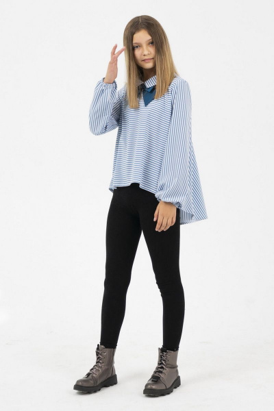 Блуза Tammi Т11-19 /1 синий_белый - фото 3