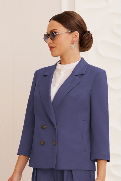 Блуза, брюки, жакет Lissana 4056 виноградный - фото 2