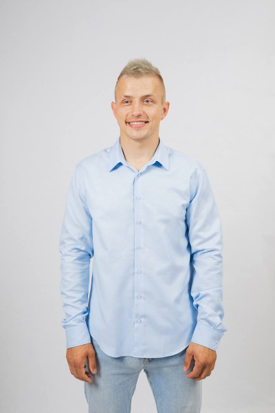 Рубашка Nadex 01-048612/203-23.170-176 голубой_оксфорд - фото 9