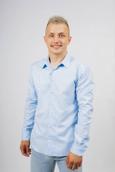 Рубашка Nadex 01-048612/203-23.170-176 голубой_оксфорд - фото 3