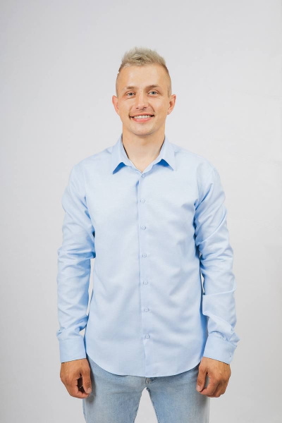 Рубашка Nadex 01-048612/203-23.170-176 голубой_оксфорд - фото 2