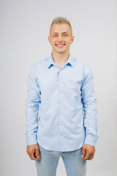 Рубашка Nadex 01-048612/203-23.170-176 голубой_оксфорд - фото 1