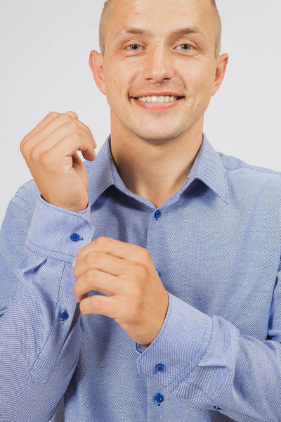 Рубашка Nadex 01-048612/203-23.170-176 деним_оксфорд - фото 5