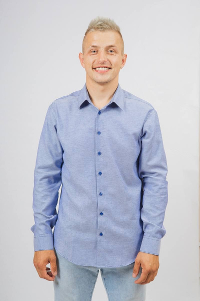 Рубашка Nadex 01-048612/203-23.170-176 деним_оксфорд - фото 2