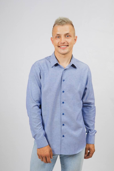 Рубашка Nadex 01-048612/203-23.182-188 деним_оксфорд - фото 13