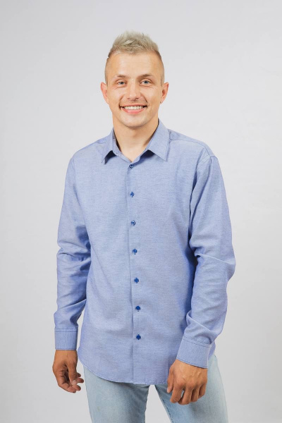 Рубашка Nadex 01-048612/203-23.182-188 деним_оксфорд - фото 12