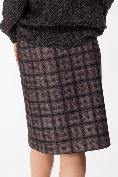 Длинная трапециевидная юбка из мягкой ткани с пуговицами Manika Belle 128А04/1 - фото 5