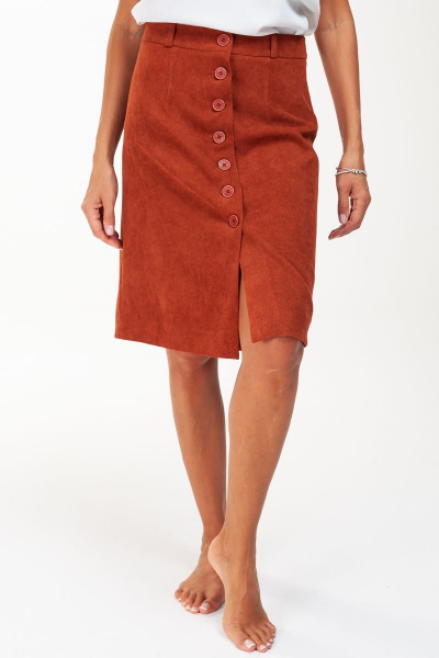Юбка Manika Belle 128А06/8 кирпичный - фото 6