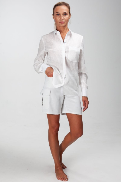 Блуза Manika Belle 337А01/1 белый - фото 1