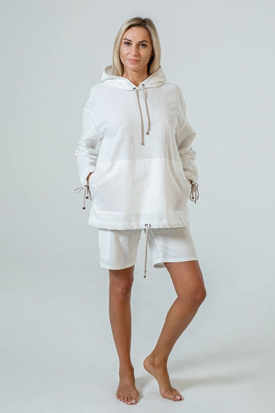 Худи Manika Belle 1002А01/1 белый - фото 5