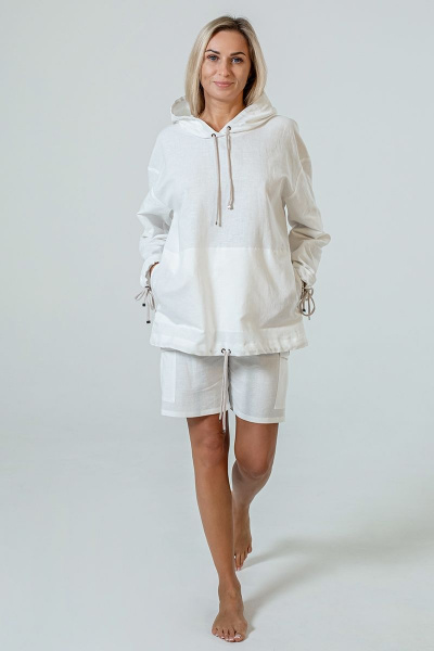 Худи Manika Belle 1002А01/1 белый - фото 3