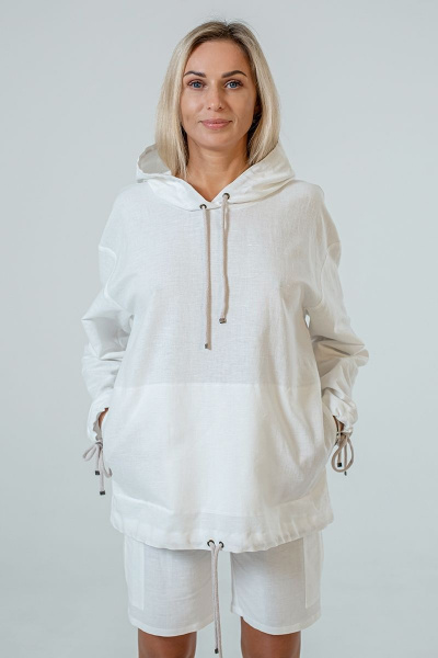 Худи Manika Belle 1002А01/1 белый - фото 2