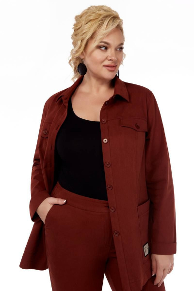 Брюки, жакет LaKona 11539 терракот - фото 5