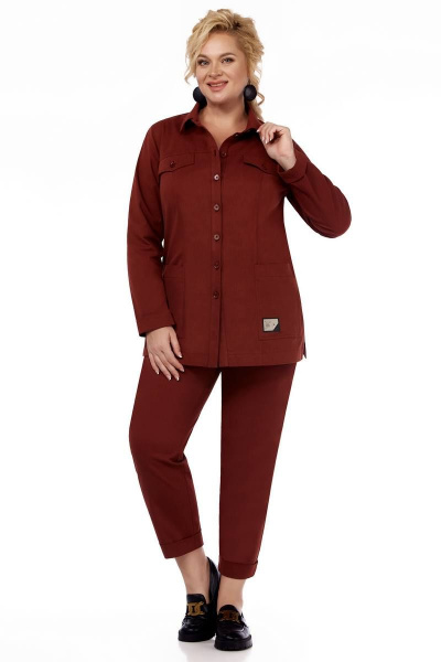 Брюки, жакет LaKona 11539 терракот - фото 3