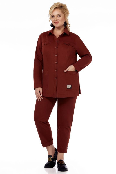 Брюки, жакет LaKona 11539 терракот - фото 1