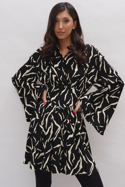 Демисезонное платье из вискозы для повседневных образов ANNETE A3415 - фото 4