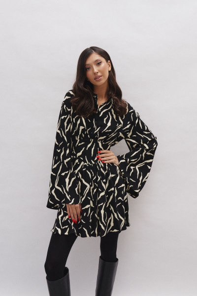 Демисезонное платье из вискозы для повседневных образов ANNETE A3415 - фото 6