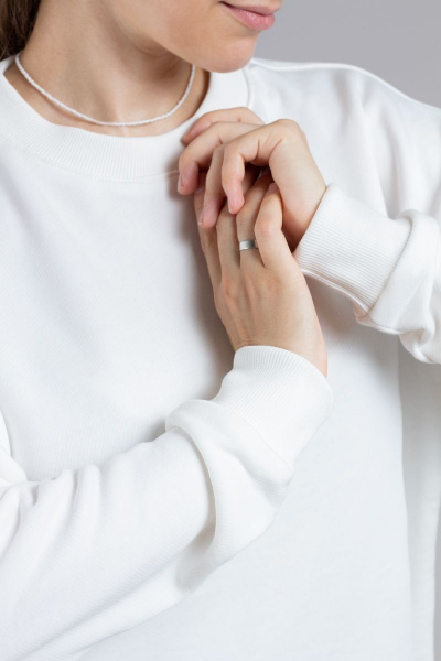 Демисезонный жилет удлиненного силуэта с поясом Mirolia 1201 кремовый - фото 4