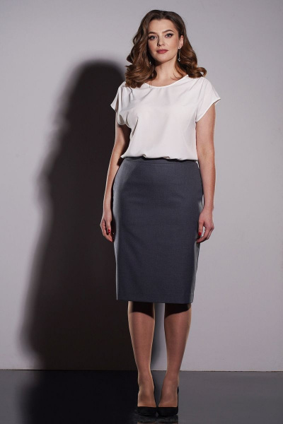 Блуза, жакет, юбка Elady 3351 серый - фото 2