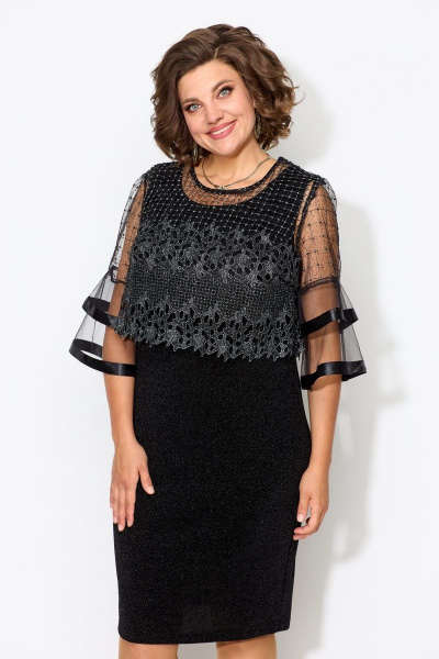 Блуза, платье Solomeya Lux 953 чёрный - фото 12